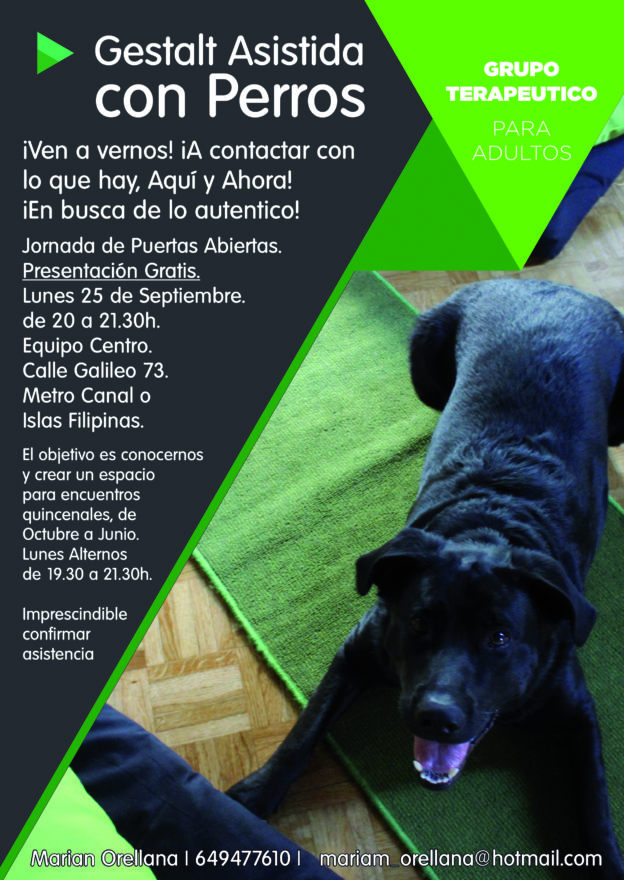 Puertas Abiertas "Gestalt Asistida con Perros"